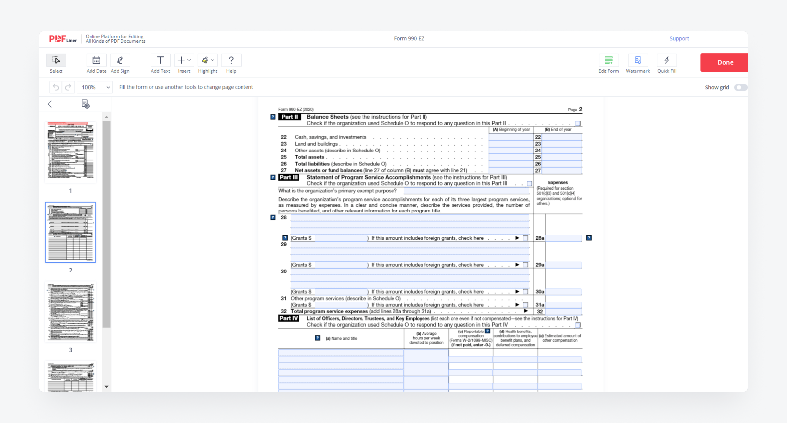 How To Fill Out Form 990-EZ Instructions And Tips