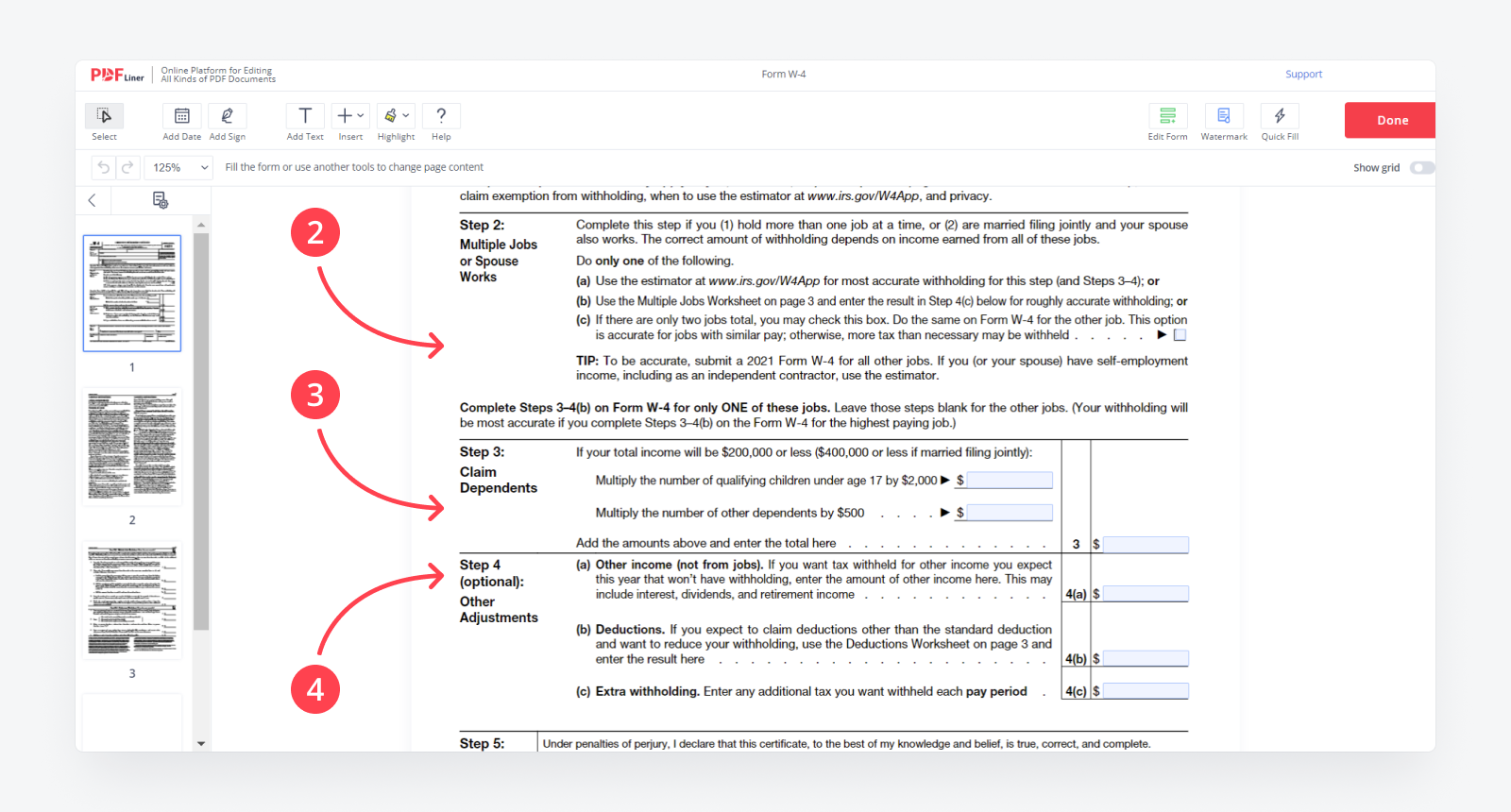 How To Fill Out A W 4 Complete Form W 4 Instructions For 2021