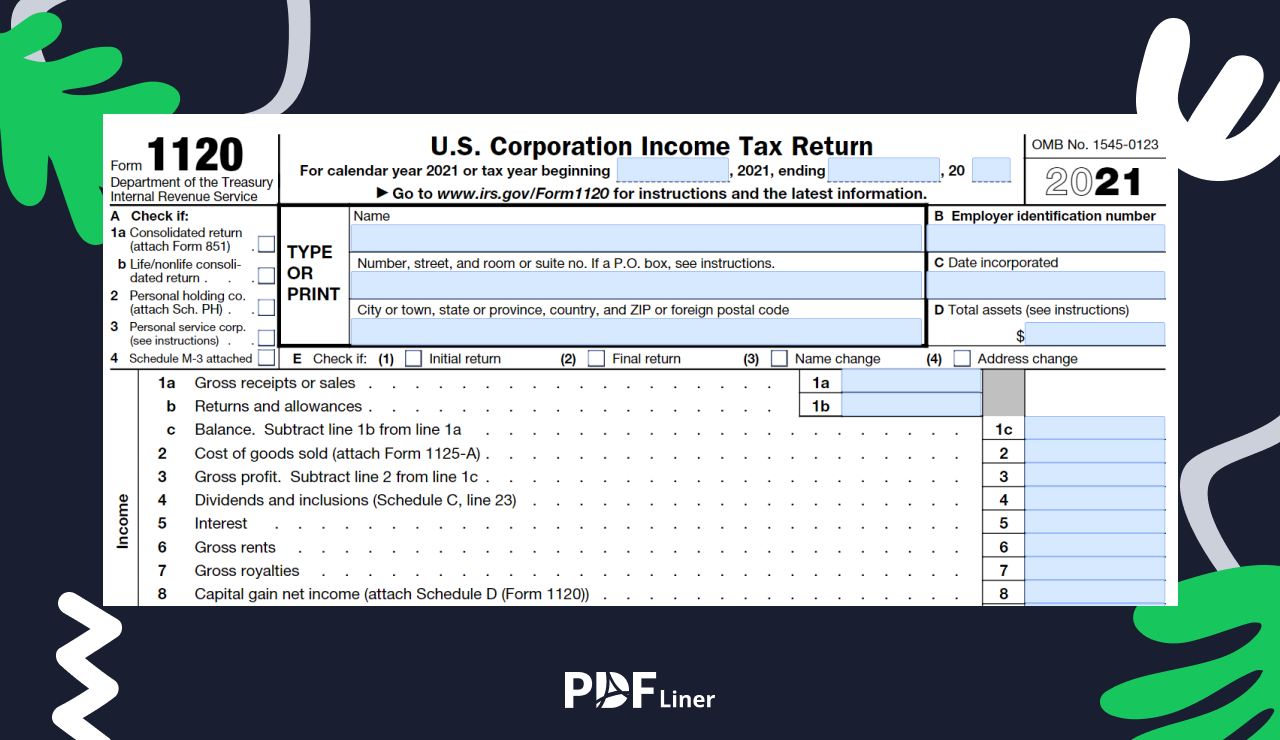 What Is 1120 Tax Form - Image Preview
