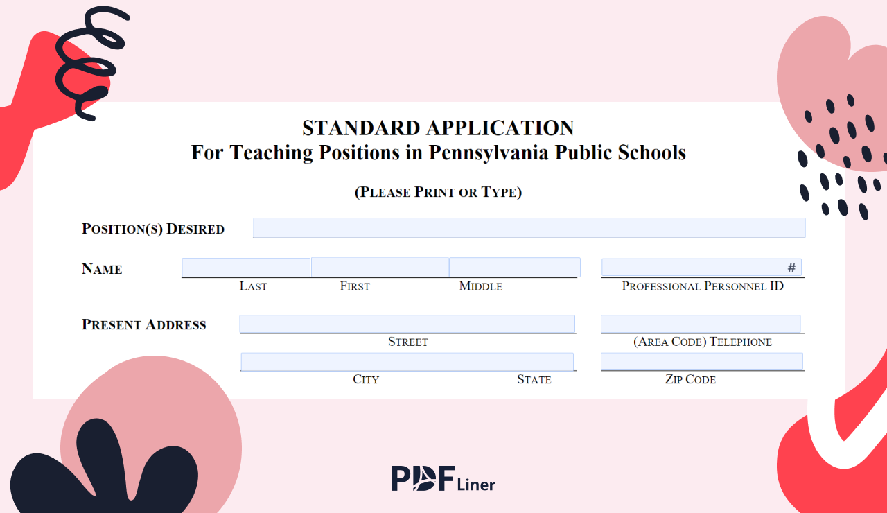 Fill Out PA Standard Teacher Application Step by Step - Image Preview