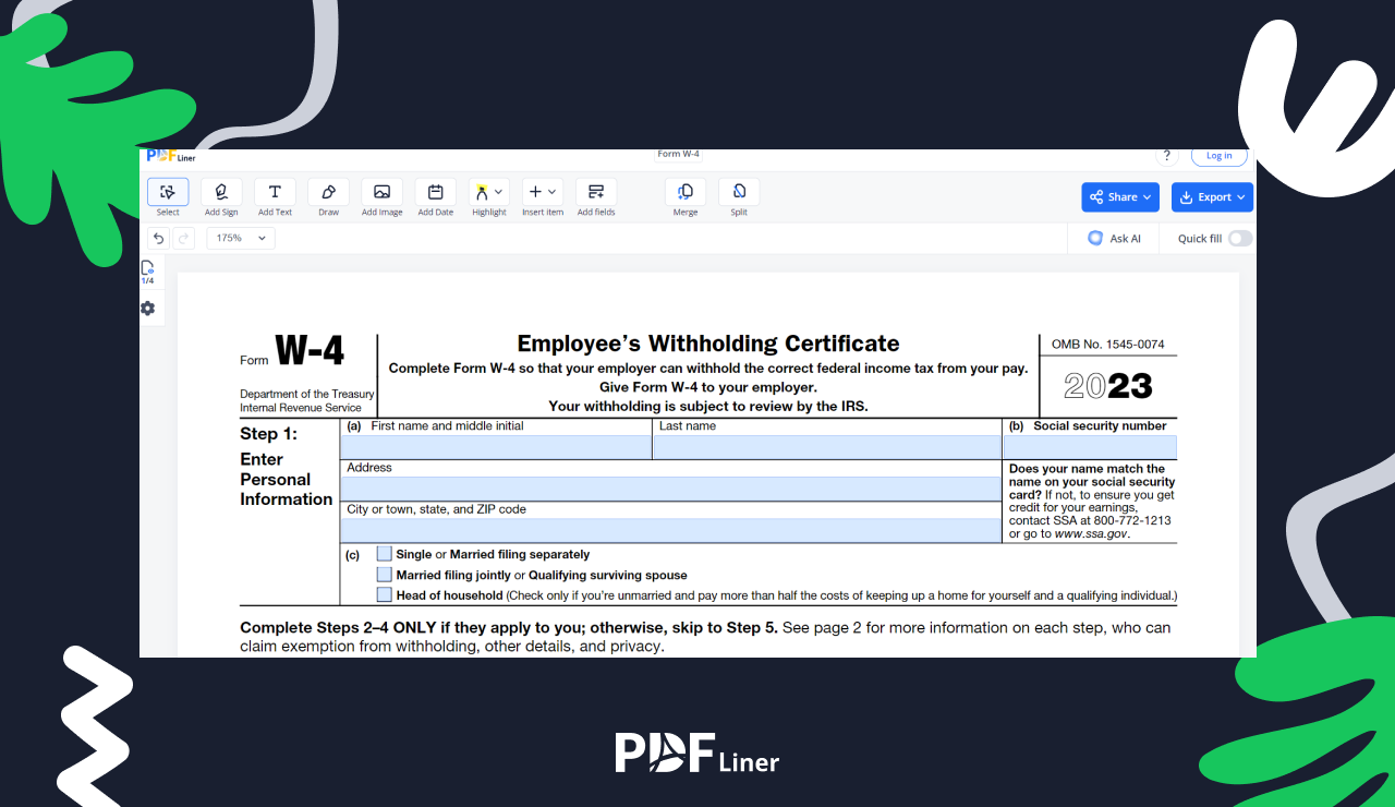 Change W-4 Form: Updating Your Tax Withholdings Correctly - Image Preview