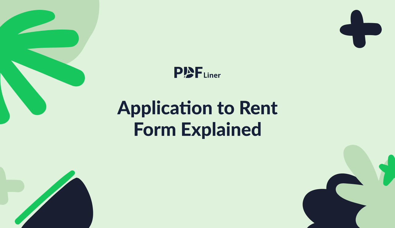Application to Rent Form Explained - Image Preview
