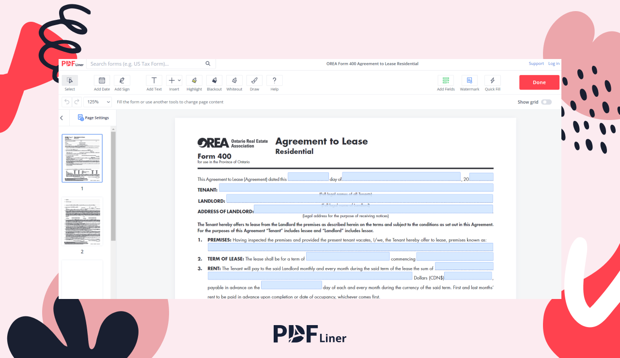 How to Fill Out OREA Form 400 Comprehensive Guide - Image Preview