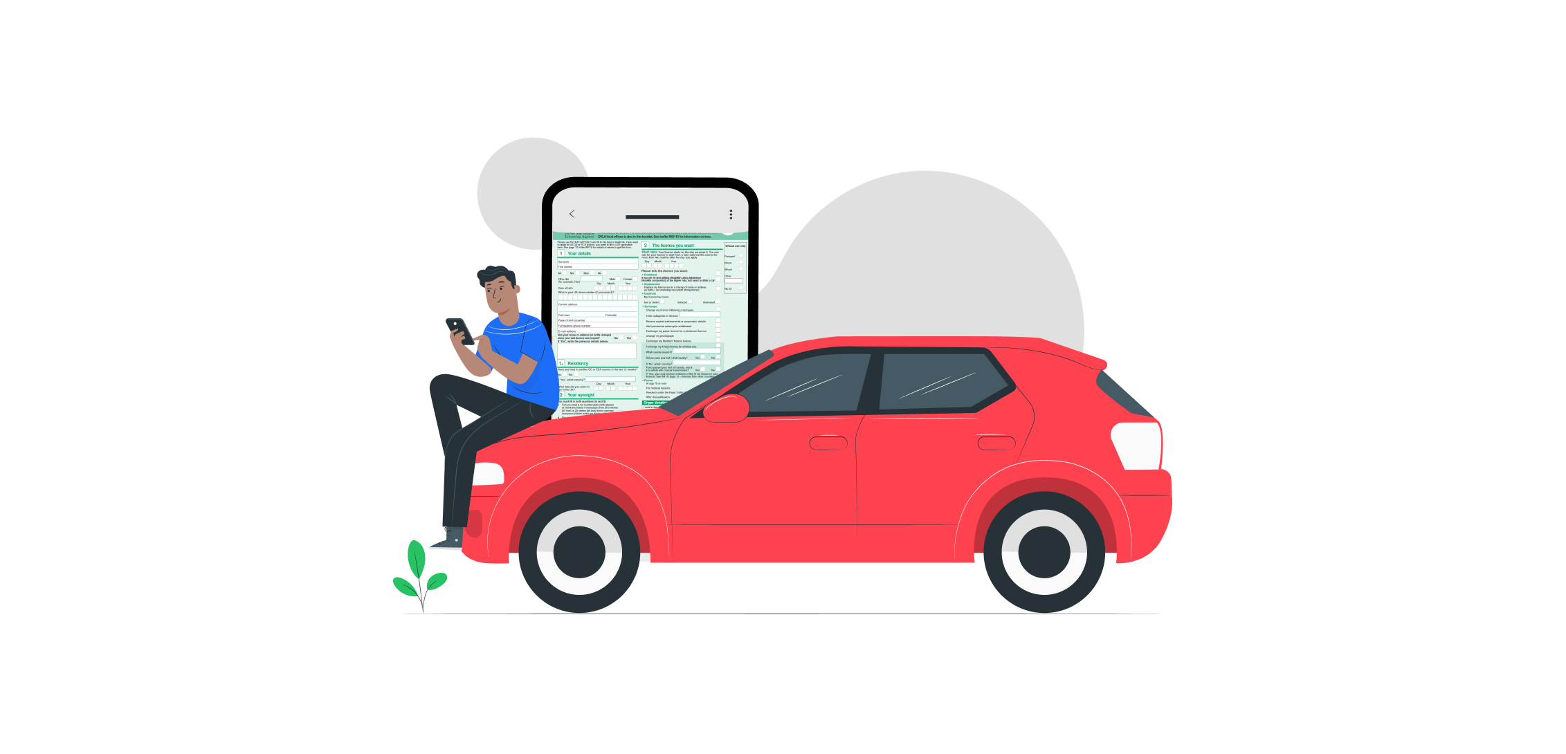 How to Fill In a D1 Form Driving Licence Application Explained - Image Preview