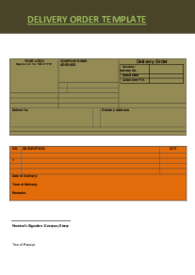Picture of Delivery Order Template