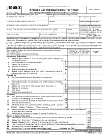 Picture of Form 1040X