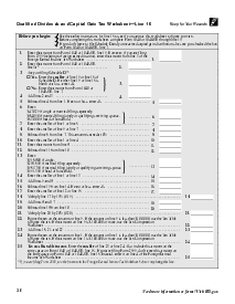 Picture of Qualified Dividends and Capital Gain Tax Worksheet 2024