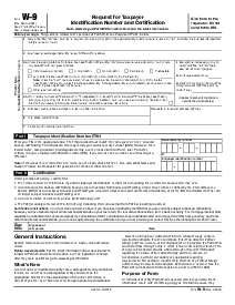 Picture of W-9 Form (Rev. March 2024)
