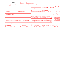 Picture of Form 1099-S (2021)