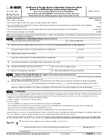 Picture of W-8 BEN Form