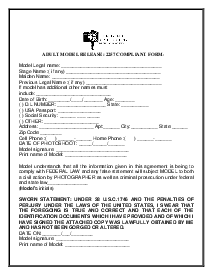 Picture of 2257 Model Release Form