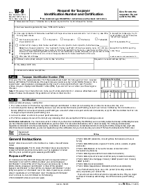 Picture of Form W-9 (2017)