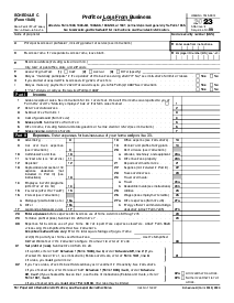 Picture of SCHEDULE C (Form 1040) 2023 - 2024