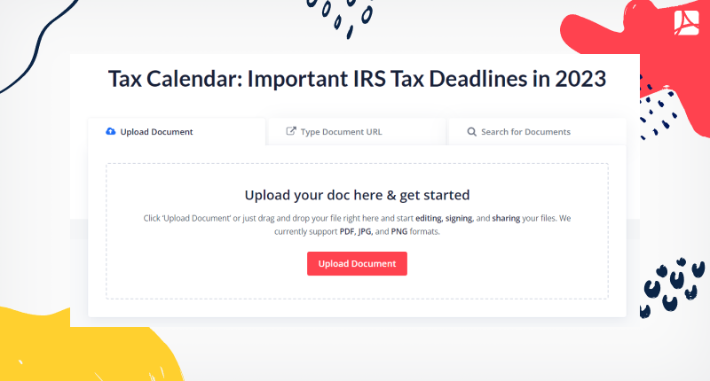 Tax Calendar: Important IRS Tax Deadlines in 2023