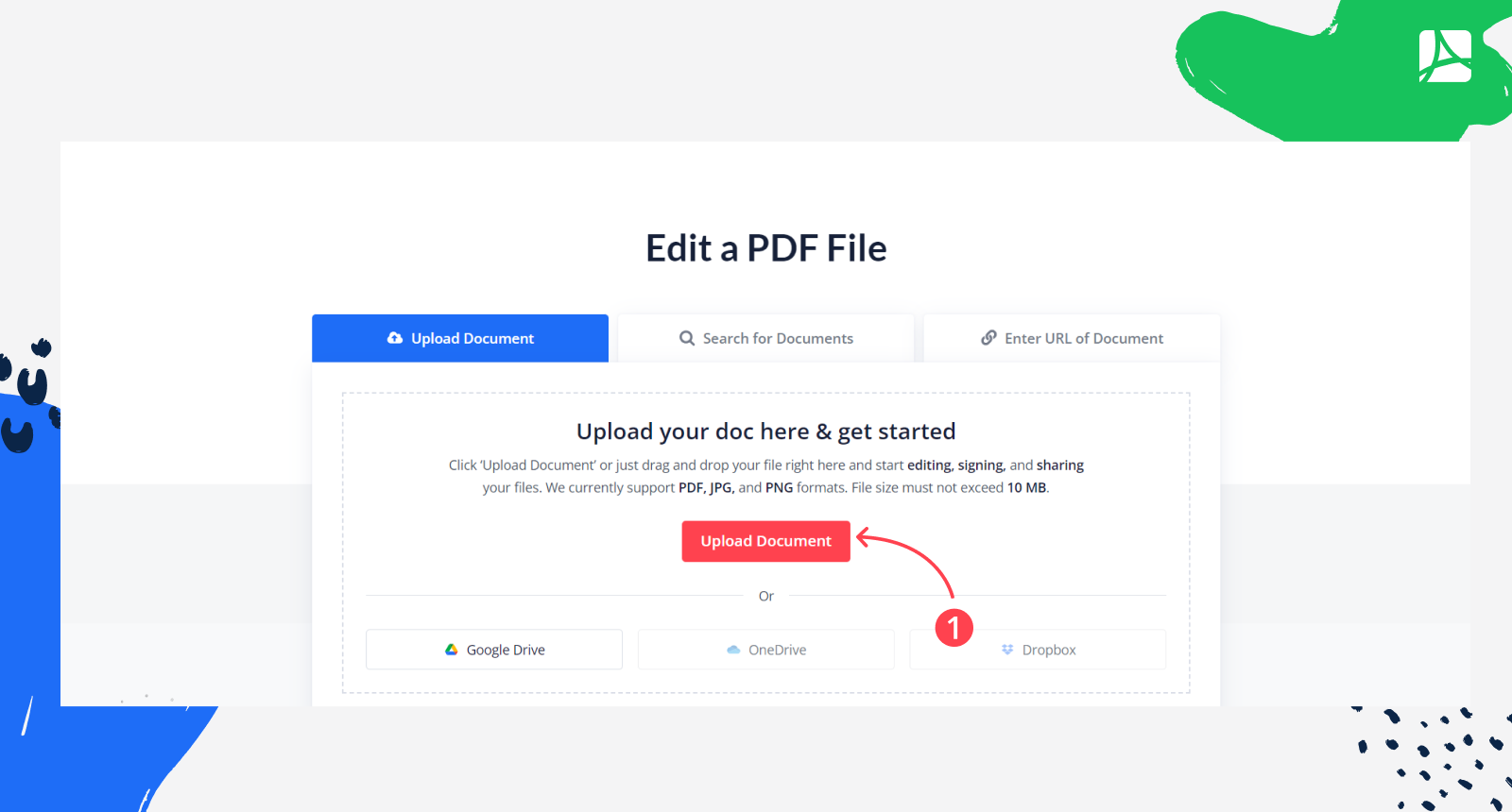 Upload the Document on PDFliner