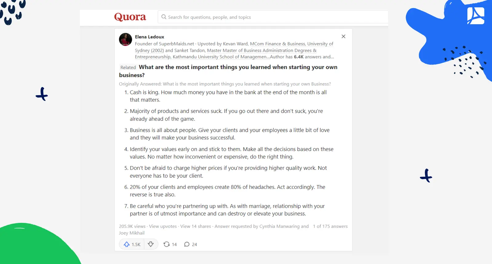 quote from Quora by Jayant Singh