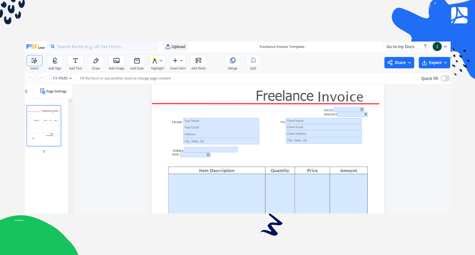 Freelance-Invoice