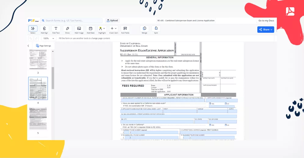 California real estate license exam