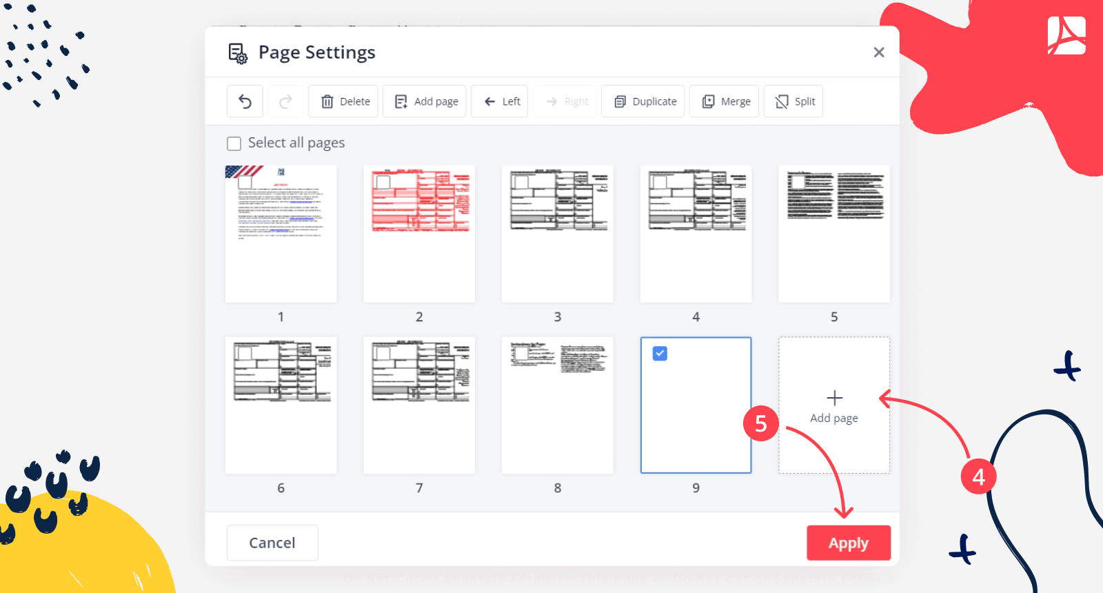 add page in pdf file screenshot