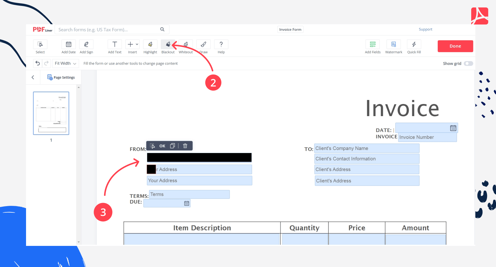 blackout pdf steps 2 and 3