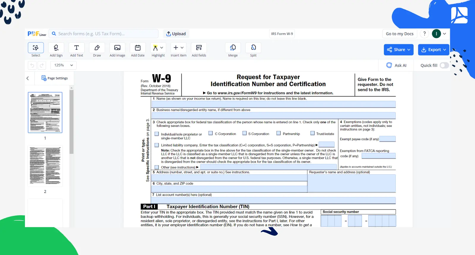 W-9 Form